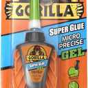 Gorilla Micro Precise Super Glue Gel, 5.5 Gram, Clear, (Pack of 1)