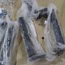 Angel Sar Rattan Nightstands Set of 2, Boho Night Stand with 1 Door, Accent End Table, Wood Bediside Table with Metal Legs&Open Shelf, Natural Wood