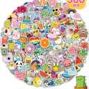 Stickers for Water Bottles, 300 Pcs/Pack Cute Vinyl Waterproof Laptop Sticker for School Students Gifts Supplies Classroom Teachers Prizes Stocking Stuffers Stickers for Kids Girls Teens