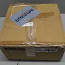 360 Swivel Vanity Stool, Vanity Chair Stools for Makeup Room, Round Linen Makeup Chair, Modern Small Ottoman Foot Rest Bench with Metal Legs for Living Room, Bedroom, Grey&Black