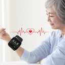 Wrist Blood Pressure Monitor, Rechargeable Monitors for Home Use with Digital Large Display, Voice Broadcast, Blood Pressure Machine, Carrying Case