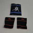 Bicep Tendonitis Brace for Pain Relief, Bicep Tendonitis Sleeve for Muscle Strains Recovery, Bicep Compression Sleeve for Men and Women (Medium, 1Pair) (Orange)