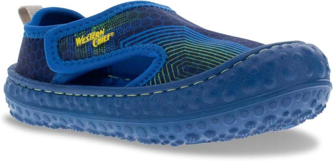 Western Chief Unisex-Child Water Friendly Discover Play Sandal (Toddler/Little Big Kid) Sport (Blue), 11 Little Kid Medium
