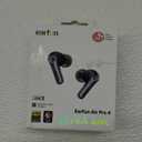 EarFun Air Pro 4 Adaptive Hybrid Noise Canceling Wireless Earbuds, Qualcomm Snapdragon Sound, aptX Lossless, 6 Mics AI CVC 8.0 Call, LDAC Hi-Res Audio, 52H Playtime, Bluetooth 5.4, in-Ear Detection (Black)