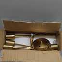 Sputnik Chandeliers, Modern Semi Flush Mount Ceiling Light with E26 Base, Mid Century Industrial Kitchen Farmhouse Light Fixtures for Bedroom Living Room (Brass, Ceiling 4 Lights)