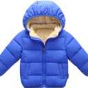 Baby Boys Girls Toddlers Winter Coats Puffer Jacket Hooded Down Snow Jacket Coat Outerwear
