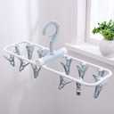 1 Pack Clip and Drip Hanger Portable Travel Hanger Drying Rack 12 Clips