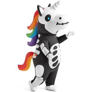 Spooktacular Creations Halloween Inflatable Costume, Full Body Unicorn Blow Up Costume for Adult Holiday Themed Cosplay Party
