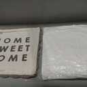 Mud Pie Reversible Pattern Pillows, Home Sweet Home; 18' x 18"