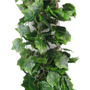 Meiliy 8 Ft 5pcs Artificial Greenery Ivy Vine Plants Foliage Grape Leaves Vine Simulation Flowers Vine Garland for Home Room Garden Wedding Outside Decoration (5pack)