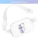 Simikol Initail Letter Personalized Belt Bag Cute Crossbody Bags for Women Fashion Waist Packs Letter A-T Waterproof Running Workout Hiking Travel Fanny Pack, F