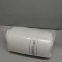 5 STARS UNITED Knee Pillow for Back Sleeping  Memory Foam Cushion for Sciatica Pain Relief  Under Leg Support for Sleeping on Back  Half Moon Bolster for Bed, White (Standard)