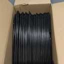 HOUSE DAY Black Plastic Hangers 60 Pack, Clothes Hangers with Non Slip Hooks, Durable & Space Saving Coat Hanger, Light-Weight Clothing Hanger, Perfect Closet Organizer for Everyday Use