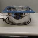 12 Inch Exhaust Fan with Plug, 1558CFM Through-the-Wall Ventilation Fan with Light Weight Pure Copper Motor, for Laundry Room, Toilets, Garage, and Shopping Mall, 110V (12 inch, silver)