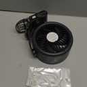 KIMMOO 4000mAh Rechargeable Portable Clip on Fan-100-Speed Touch Control, LED Display, 360° Rotate Quiet Turbo Desk Fan, Small Battery Operated USB Fan for Stroller Bed Travel Camping Golf Gym (Black)