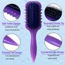 Glissura Curl Defining Brush for Curly Hair, Detangles and Styles Wet or Dry Curls, Perfect for Waves and Coils (Black)