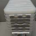 IRIS USA 13 Qt Stackable Plastic Storage Bins with Lids, 6 Pack - BPA-Free, Made in USA - See-Through Organizing Solution, Latches, Durable Nestable Containers, Secure Pull Handle - Clear