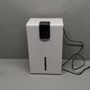 Dehumidifier, Dehumidifiers for Home, 98 OZ Water Tank, (1000 sq.ft) Quiet Dehumidifier for Basement Bathroom Bedroom with Humidity Display, Auto Shut Off, Relaxing 7 Color Ambient Light, Creamwhite