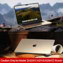 for MacBook Air 15 inch Case M4 2025 2024 2023 M3 M2 [100% Match Official Color] [Ultra Thin Armor] Hard Shell Laptop Cover A3241 A3114 A2941 - Starlight Clear