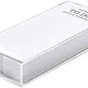 Santa Barbara Design Rectangular Acrylic Notepaper Holder with 125 Sheets Heavyweight Paper, 10" x 4.5", After Coffee