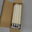 Baquler 24 Pcs 8.8 Inch Ivory Flameless Taper Candles LED Candle Sticks Battery Operated Flickering LED Candlestick Window Plastic Candle for Wedding Halloween Christmas Decor(No Battery)