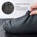 Shoe Covers Waterproof Reusable Foldable Not-Slip Rain Shoe Covers with Zipper,Shoe Protectors Overshoes Rain Galoshes for Kids Men and Women