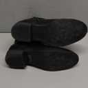 VJH confort Women's Ankle Boots, Round Toe Low Heel Comfort Elastic Booties with Side Zipper Buckle Strap (7.5, Black)