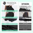 Syrinx 3 Pack Biker Shorts for Women – 8"/5" High Waisted Tummy Control Workout Yoga Running Athletic Shorts (XXL)