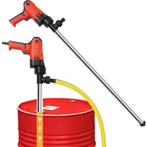 110V Heavy-Flow Liquid Transfer Pump - 2480W Electric Utility oil barrels Pump for Oil, Diesel, Water, Kerosene w/ 91cm Stainless Tube & 2M Steel Hose (100-120L/min)