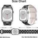 Watch Band Compatible with Apple Watch 38mm 40mm 41mm 42mm 44mm 45mm 49mm for Women Men Gifts Sport Silicone Wristbands Strap for IWatch Series 10 9 8 7 6 5 4 3 2 1 SE
