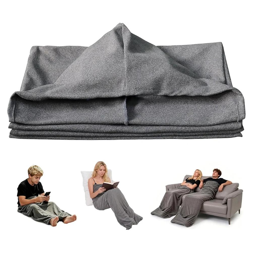 Sleep Pod for Deeper Sleep - Wearable Blanket with Comfy Hoodie, Home Camping Sleeping Bag, Guide Your Mind and Body to Restful Sleep in Your Personal Sanctuary, Portable for Travel & Home Lounging