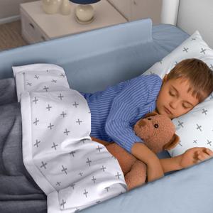 Bed Bumpers for Toddlers Pack of 1- Foam Bed Rail for Toddlers & Kids - Works On Toddler, Twin, Full. Queen, and King Size Beds - Toddler Bed Rails with Waterproof Cover and Non-Slip Bottom (52 x 6.5 x 6")