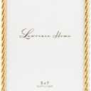 Lawrence Frames Rope Design Metal Frame, 5x7, Gold