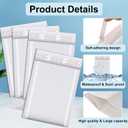 Thenshop 10 Pack 20 x 24 Inch Extra Large Bubble Mailers, Poly Padded Envelopes, Waterproof, Tear-resistant, Adhesive Closure Mailing Bags for Shipping, Office, Home, E-commerce, White