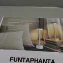 2 Pack Gold Modern Cordless Table Lamp Rechargeable, Aluminum Touch Lamp & 4000mAh Battery Operated, 3000K LED Table Lamps for Home Decor, Dining, Reading, Desk, Bedroom, Gift