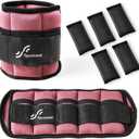 Sportneer Adjustable Ankle Weights Set - 1 Pair (2-10 lbs) Removable Sandbags for Women & Men, Comfortable Neoprene Leg Weights for Walking, Running, Pilates, Yoga, Home Workout & Physical Therapy