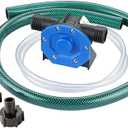 EXTRAUP Portable Self Priming Mini Hand Drill Water Transfer Pump Kit with Suction and Discharge Hose for Water Oil Fluid Transfer