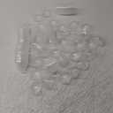36 Pieces Fillable Plastic Eggs - Bulk Easter Toy for Filling Candy, Party Favor, Basket Stuffers, Crafts (Clear)