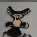 rabbitgoo Dog Harness No Pull with 2 Leash Clips, Adjustable Soft Padded, Reflective Oxford No Choke Pet Vest with Easy Control Handle for Large Dogs, Beige, Large