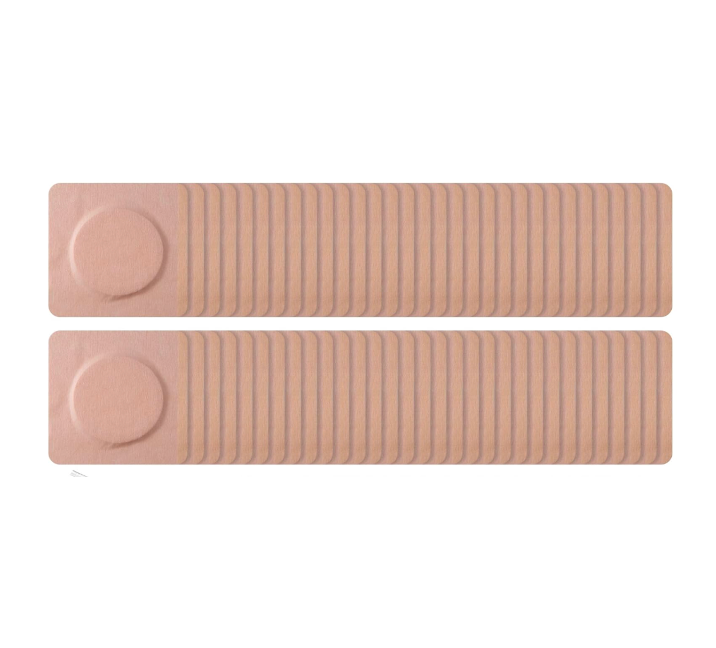 Disposable Organic Cotton Self-Adhesive Pads, Belly Button Patch for Caster Oil, Anti Leakage Design, Breathable & Portable, (Oil Not Included)