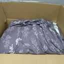 Bedsure Queen Comforter Set - Grayish Purple Bed Set, 3 Pieces Cute Floral Bedding, 1 Soft Reversible Botanical Flowers Comforter and 2 Pillow Shams