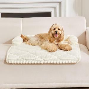 HAOMAIJIA Dog Couch Bed for Large Dogs, Non Slip Pet Couch Covers for Sofa Thick Soft Washable Dog Couch Cover Protector All Seasons Universal Dogs and Cats Bed Mat (Navy Blue, X-Large) (X-Large(47.24"L x 37.4"W x 6.3"Th))