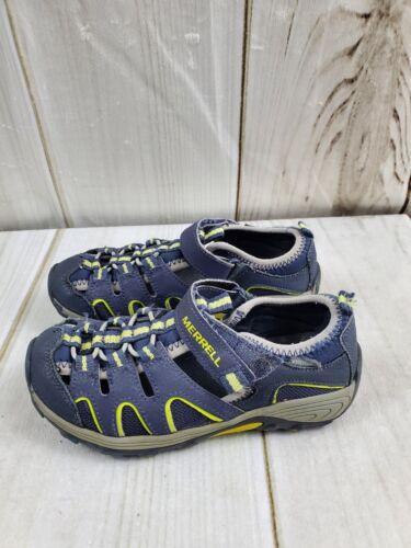 MERRELL Boys Sport Sandals Summer Closed Toe Hook Loop Outdoor Athletic Walking Shoes (Toddler/Little Kid/Big Kid) Size US 1M/ EU 32