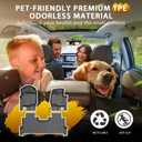 Powerty Floor Mats for 2017-2024 2025 2026 Ford F250/F350/F450 Super Duty Crew Cab All Weather 3D TPE Anti-Slip Truck Liners for 1st & 2nd Row Accessories