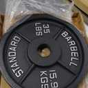 BalanceFrom Cast Iron Olympic 2-Inch Plate Weight Plate for Strength Training, Weightlifting and Crossfit, Multiple Packages