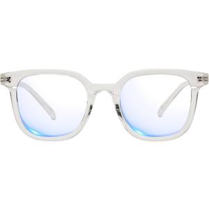 TR90 Oversized Blue Light Blocking Glasses for Gaming, Office & Reading, Anti UV Protective Glasses for Drivers, Outdoor Activities, Men & Women(Clear)