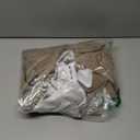 Eachope No Hooks Needed Linen Textured Shower Curtain with Snap-in Fabric Liner Set,Hotel Luxury Decor Shower Curtains for Bathroom with Mesh Top Window,Waterproof & Washable,71Wx74H,Khaki/Tan