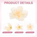 Artificial Flower Heads (2 Inch, Champagne) 50 PCS - Delphinium Silk Fake Flowers & Faux Floral Bulk, Apply to DIY Crafts/Wedding/Party/Decor/Home