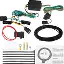 X AUTOHAUX 1 Set 118494 4-Pin 4 Way Trailer Wiring Harness Trailer Converter Towing Hitch Wiring for Ford Transit-150 250 2015-2022