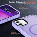 MOCCA Strong Magnetic for iPhone 12 Case/iPhone 12 Pro Case, [Compatible with Magsafe][Mil-Grade Drop Protection] Slim Shockproof Translucent Protective Phone Case for iPhone 12/12 Pro, Light Purple